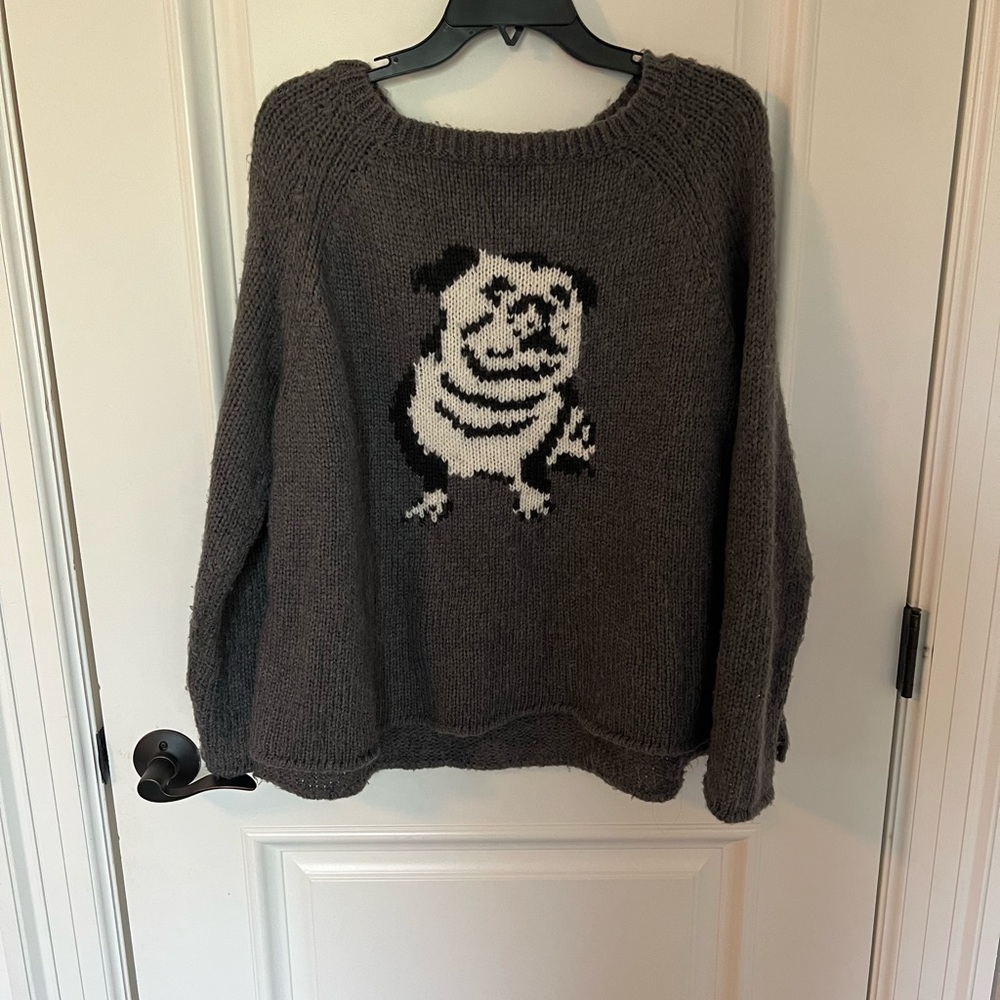 Wooden Ships Sweater with Panda on Front
